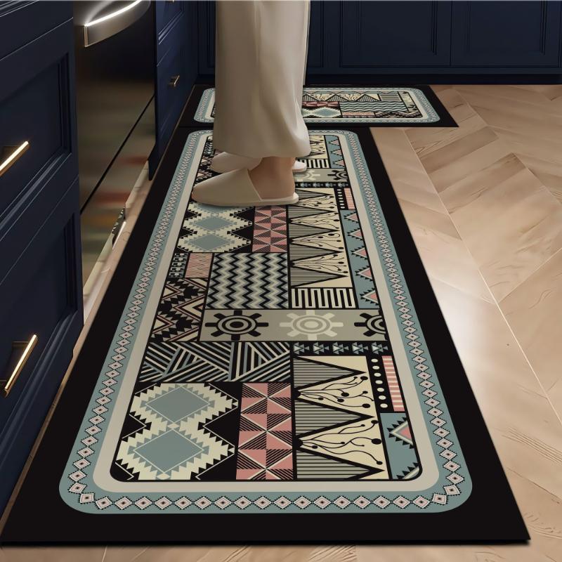 Küchenbodenmatte Schlafzimmer Wohnzimmer Lang Bettseite Flur Diele Weicher Waschbarer Teppich Rutschfest Badezimmer Eingang Fußmatte Tapis