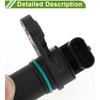 No.5149009AA Crankshaft Position Sensor for Ram 1500 5.7L 2004-2007 Sturdy Black Engine Crank CKP Sensor Metal Plastic 1 Pc
