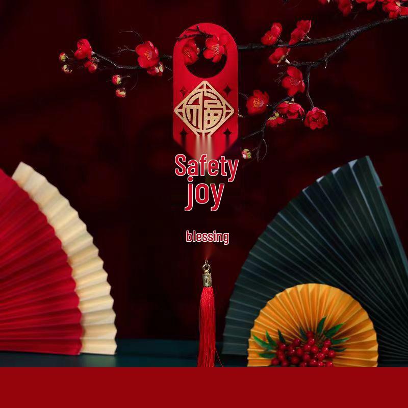 Auspicious Housewarming Door Handle Ornament for New Home Ceremony