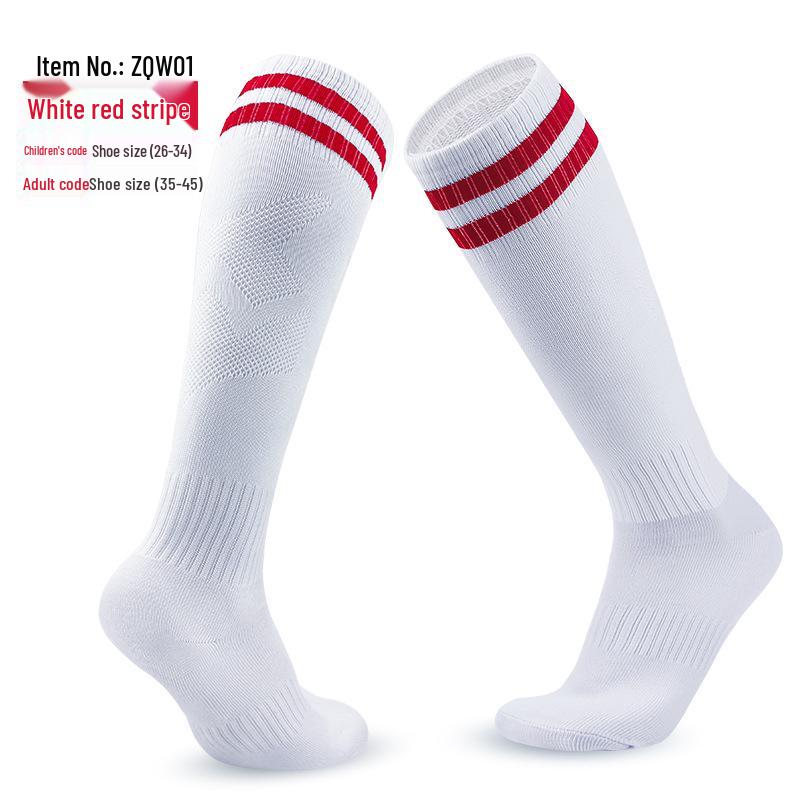 Thickened Non-Slip Long Tube Football Socks for Men & Women - Ideal for Training and Competition