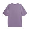 Li Ning Outdoor CF Moisture-Wicking Comfortable Stretch Loose Round Neck Short Sleeve T-Shirt Unisex tops Mineral-Purple ATSW401-5