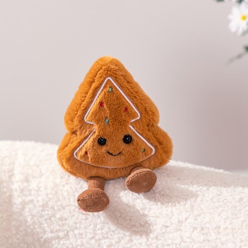 Christmas Plush Toy Gingerbread House Stars Xmas Tree Stuffed Decoration Doll