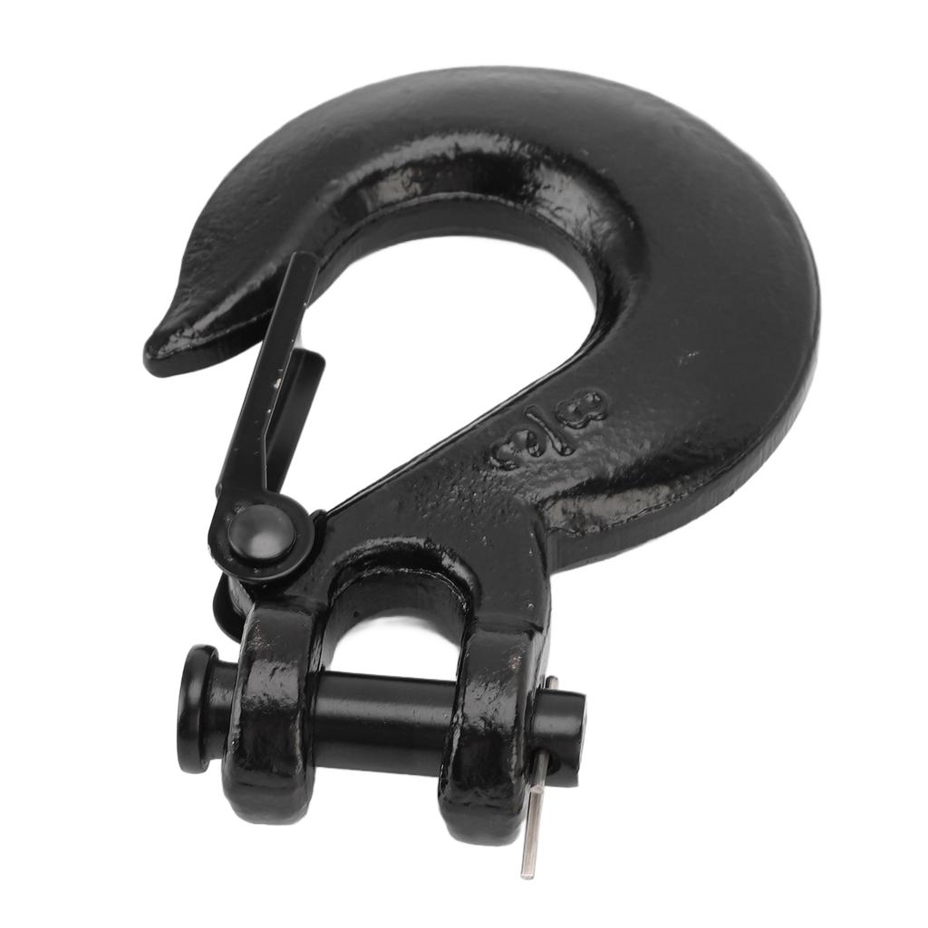 3Celsius8 Inch Chain Hook 18000lb Load Capacity Alloy Steel Zinc Clevis Slip Hook with for Trailer Truck Agricultural Equipment