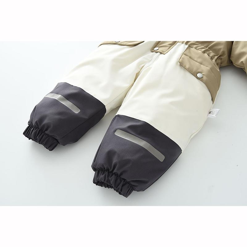 Baby Wintermantel Verdicken Baby Jumpsuit Warm Kinderjacke Wasserdicht Kinder Skianzug Kapuzen Baby Schneeanzug