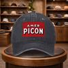 A MenS AmericanStyle PICON Red Vintage Logo Baseball Cap Adjustable for Outdoor Fashion Casual Wear Urban Style Lightweigh