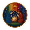 1/2 Sets DIY Nativity Embroidery Kit Adults Beginners Christmas Holy Story Stamped Cross Stitch Hand Embroidery Starter Kit DIY Enthusiasts Gift