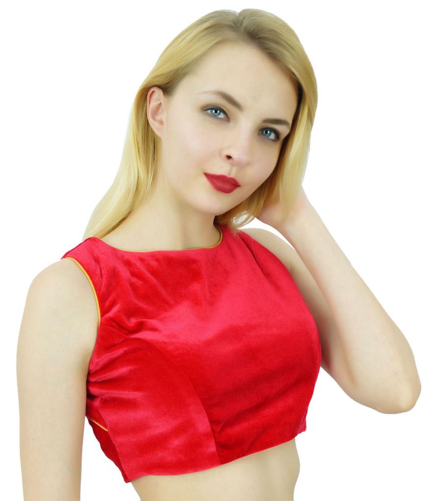Phagun Indická designová sárí halenka Bollywoodská dámská crop top etnická čoli