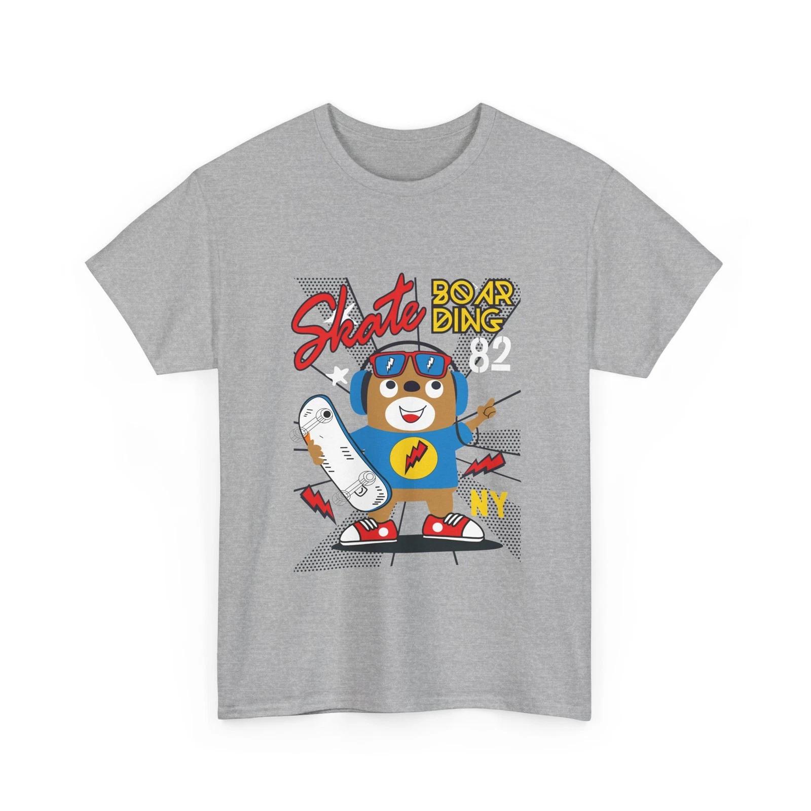 

Skateboarding 82 NY T-Shirt | Cute Skateboard Graphic, T-Shirt Gift, Cotton Tee 4XL