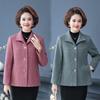 Spring & Autumn Stylish Wool Coat for Middle-Aged Women - 2025 New Collection