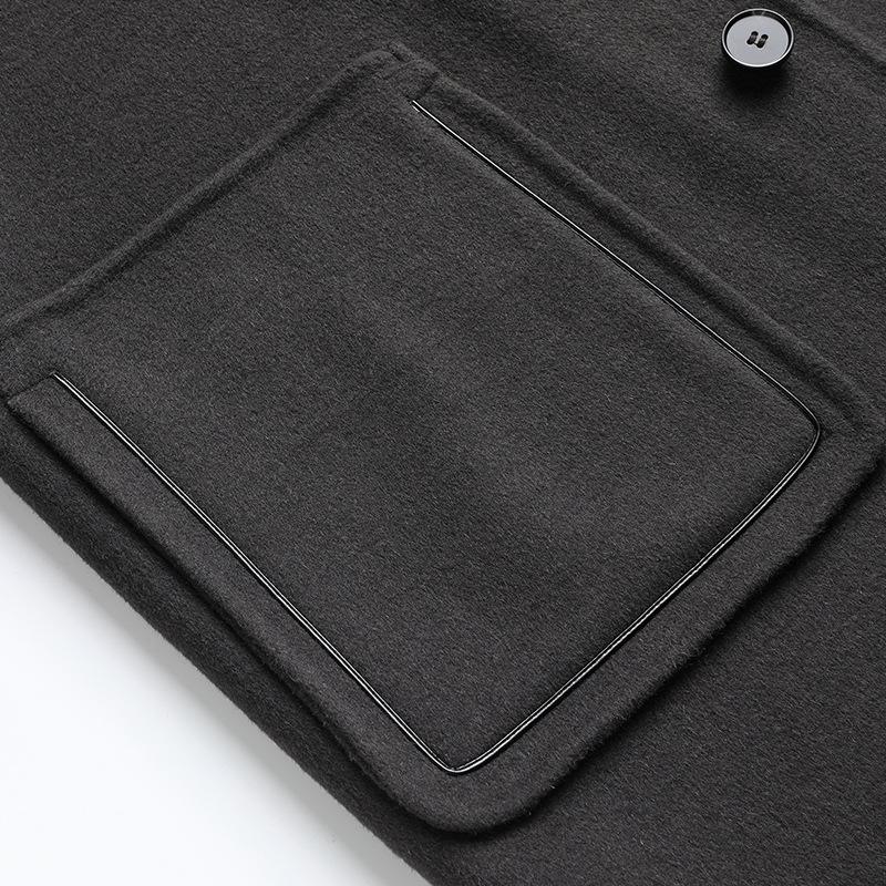 Autumn and Winter New Wool Double-sided Wool Coat Men's Long Hand-sewn Wool Wool Coat Jacket for Men