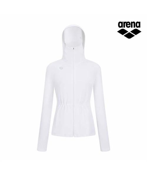 Alena Solargard Women'S Hooded Zip-Up Rash Guard A6Bl1Qr15Wht