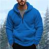 New Autumn and Winter Casual Large Size Hooded Sweatshirt Men's Coral Velvet Fashion Warm Jacket