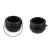 Candy Cauldron Halloween Bucket Witch Basket Plastic Treat Trick Pumpkin Holder Black Pot Bowl Kettle or Goodie Photo Costume