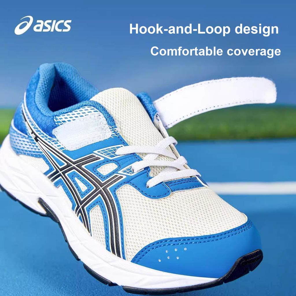 Asics Contend Ac Ps Lightweight Moisture Wicking Outdoor Fitness Running Shoes Kids Sneakers Blue White 1014A320-104
