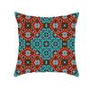 Bohemian Printed Peach Skin Velvet Pillow Cover Colorful Geometric Abstract Ethnic Style Pillow Cover
