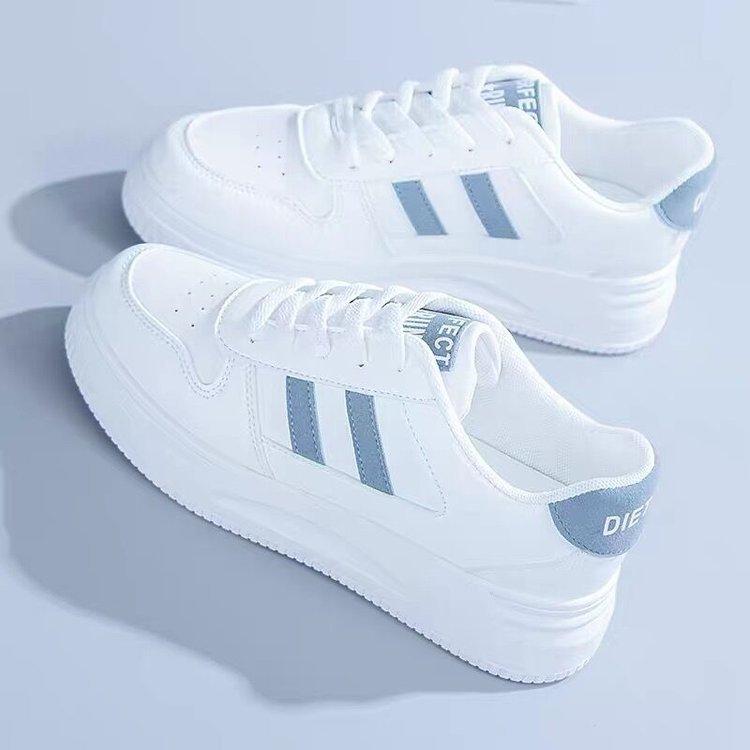 Women's Shoes White Shoes Lace Up Leather Women Sneakers Spring Summer Breathable Casual Shoes High Quality Flat Vulcanized Shoe
