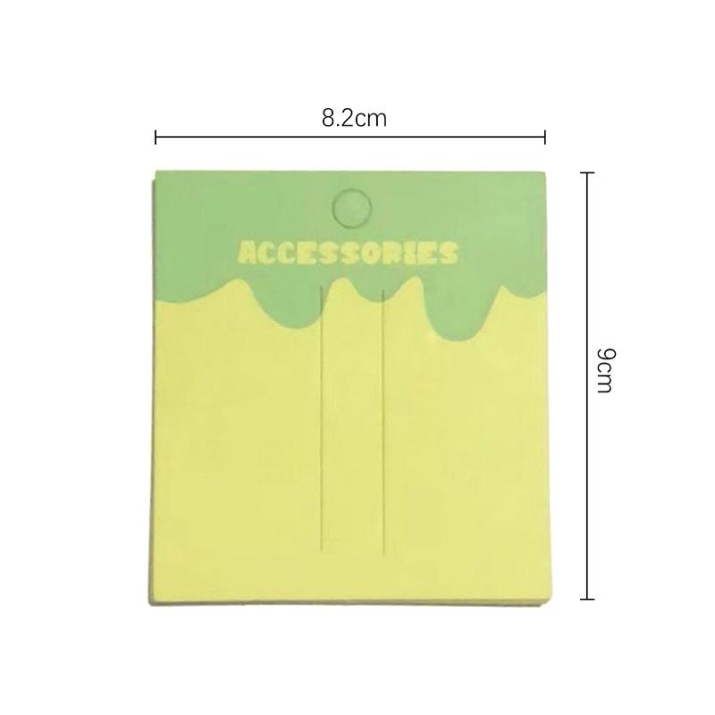 50 ks barevná závěsná spona do vlasů Papírové karty Vlásenka Držák štítků Diy Display Kartonové doplňky do vlasů Balení štítků