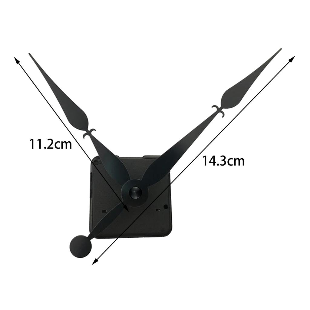 Quartz DIY Wall Clock Movement Mechanism Battery Operated DIY Repair Parts Replacement Long Spade Hands