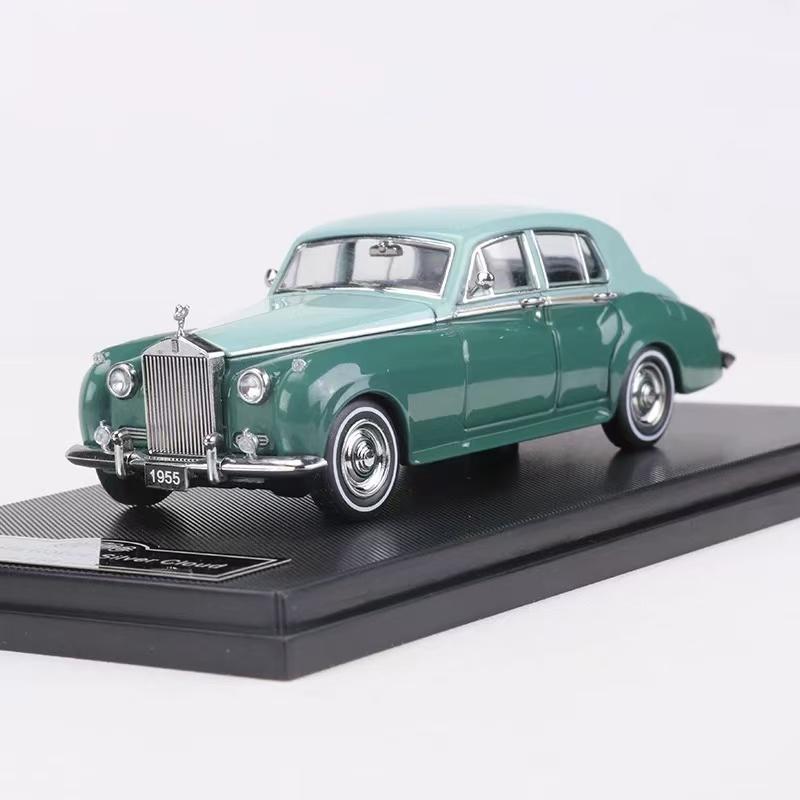 GFCC 1:64 Minicar 1955 Rolls Royce Silver Cloud Alloy Model Vintage Car Diecast Replica Collector's Car Decor