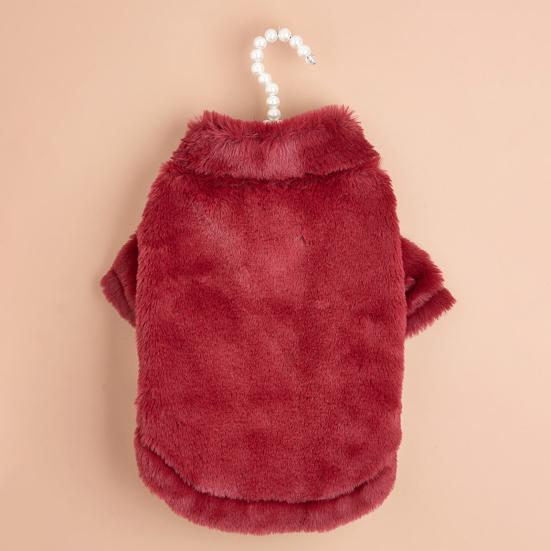 Cappotto invernale per animali domestici, comodo e lavabile, per bulldog, carlino, barboncino, maglione in pelliccia per esterni