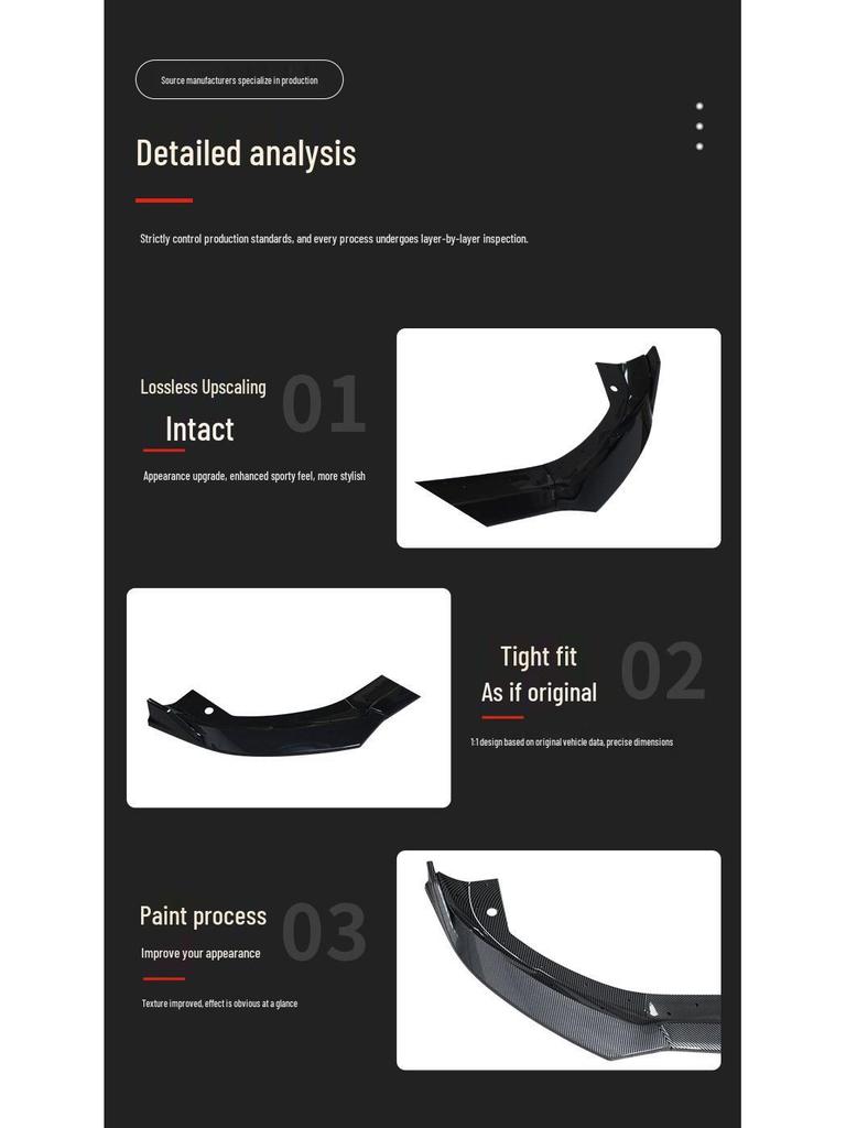 23-24 Dodge Hornet GT Front Lip Spoiler Diffuser