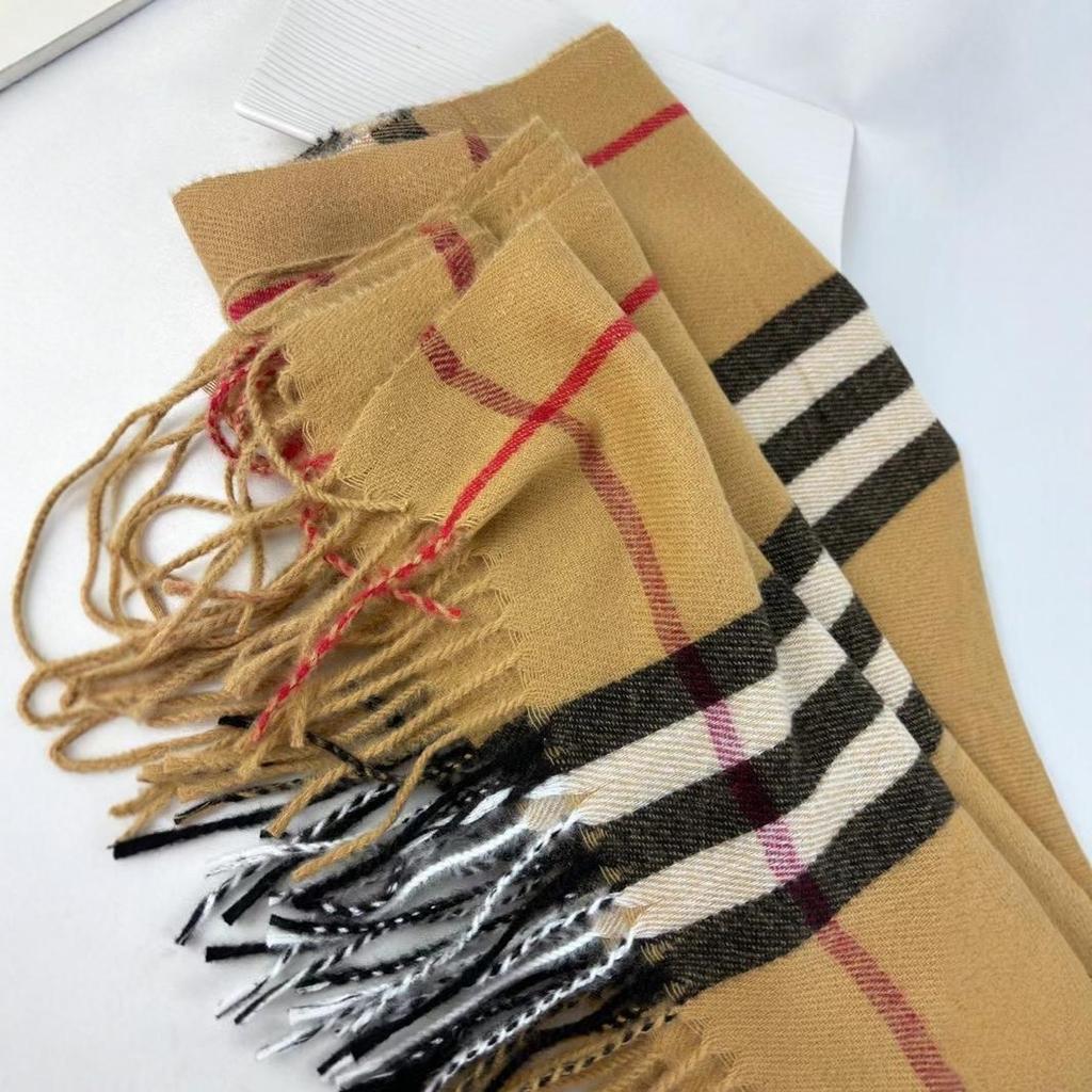 Kostkovaná kašmírová šála Hřejivý nákrčník Japonský Korejský styl Módní třásně Podzimní Zimní šála Šátek