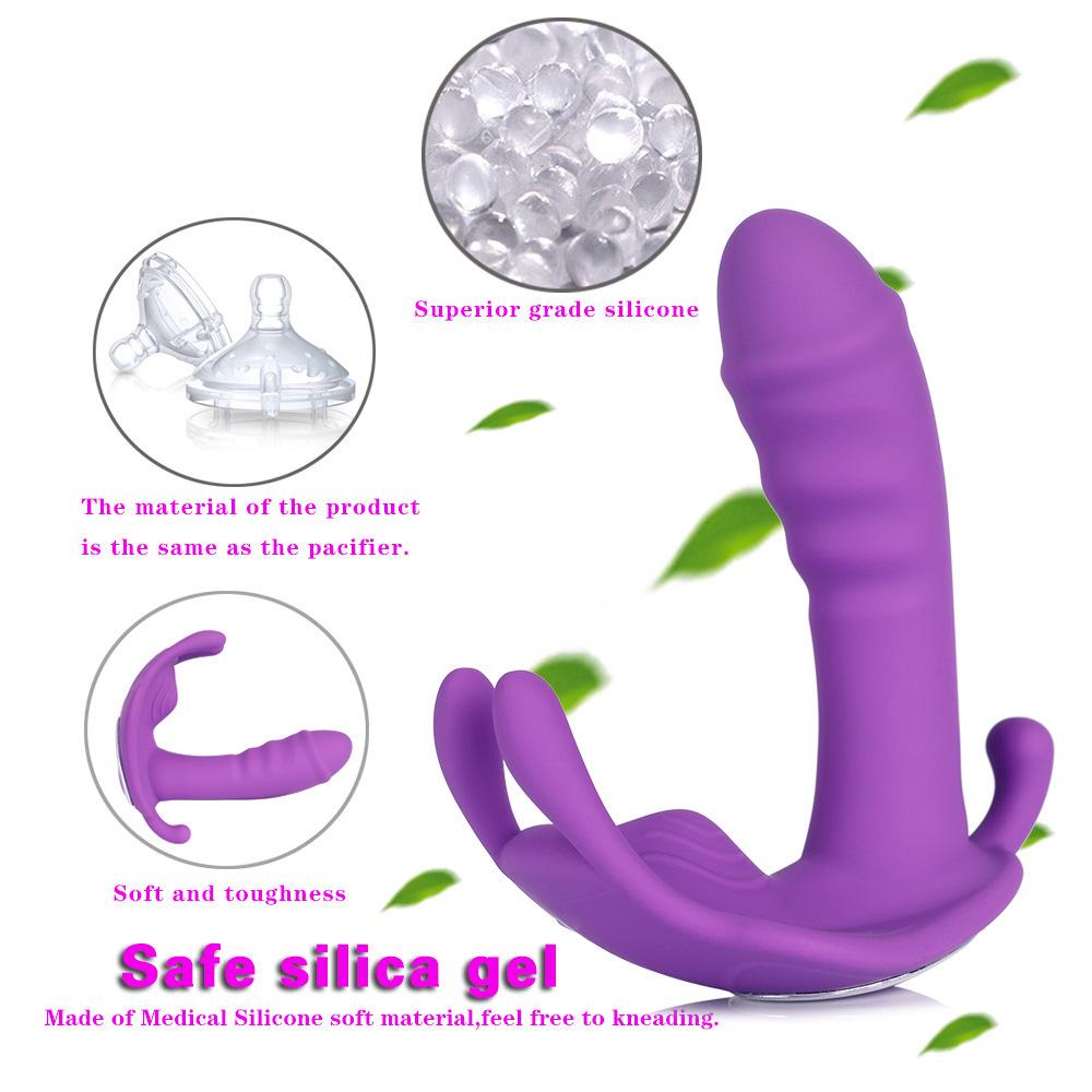Remote Wearable Butterfly Simulation Dildo for Female Masturbation