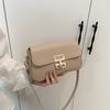 Fashion and Simple Temperament Summer New Versatile Casual Solid Color One Shoulder Crossbody Small Square Bag Woman