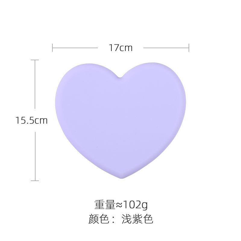 Heat Resistant Silicone Mat Thicker Drink Cup Non-slip Pot Coasters Heart-shaped Placemat Kitchen Accessories  Holder Table