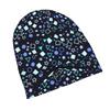 2D Flat Printing Geometric Shapes In Various Sizes And Colors Classic Knit Hat for Adults Available In Versatile Tones Ideal for Subtle Styling During