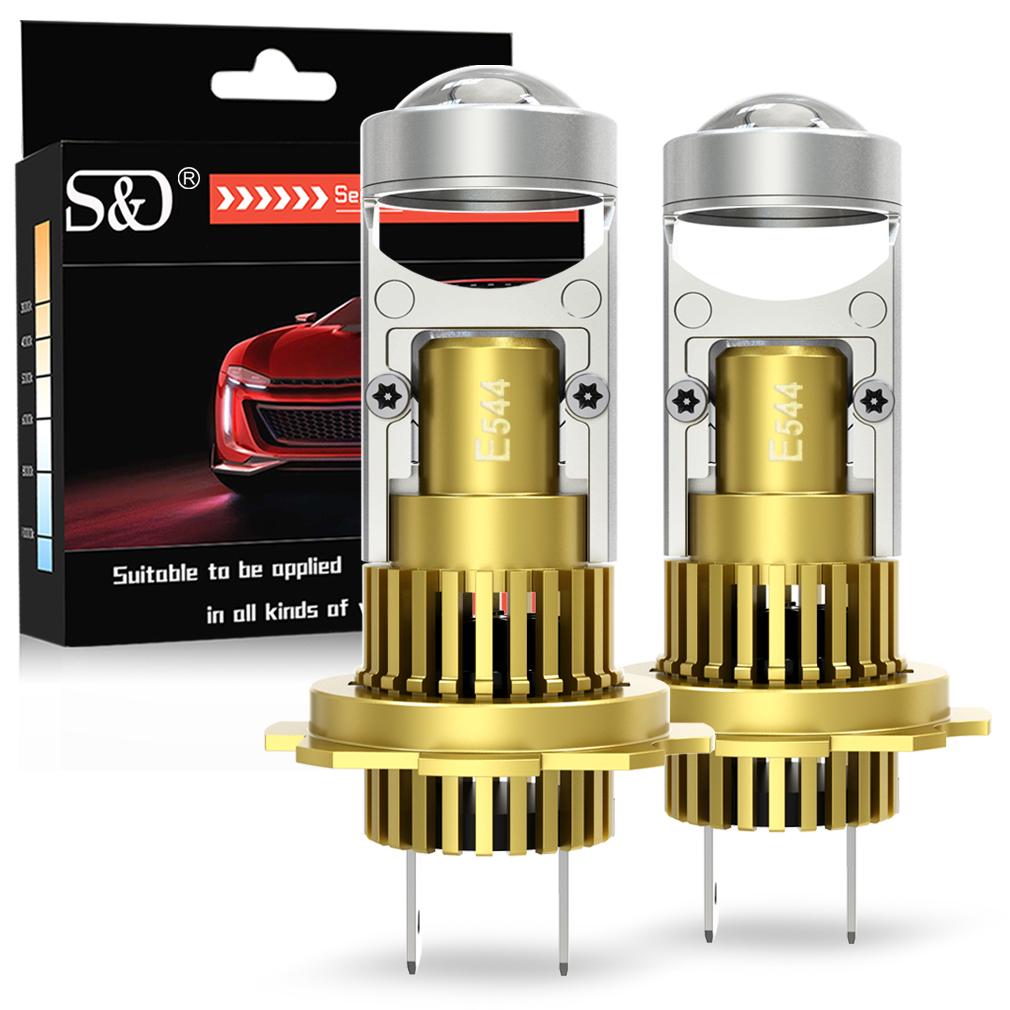 2 ks H7 Bi LED Projektor Žárovky do světlometů do auta Bezdrátové H4 LED H11 H8 9005 HB3 9006 HB4 Čočka 60000Lm 80W Plug&Play Mini Auto Lampa 6000K LHD Světlomet