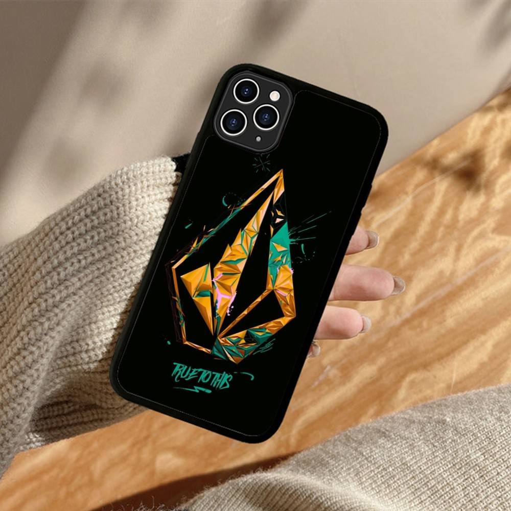 L-Luxury V-VOLCOM-S Phone Case Silicone PC+TPU For For IPhone 11 12 13 14 15 16 Plus Pro Max Cover