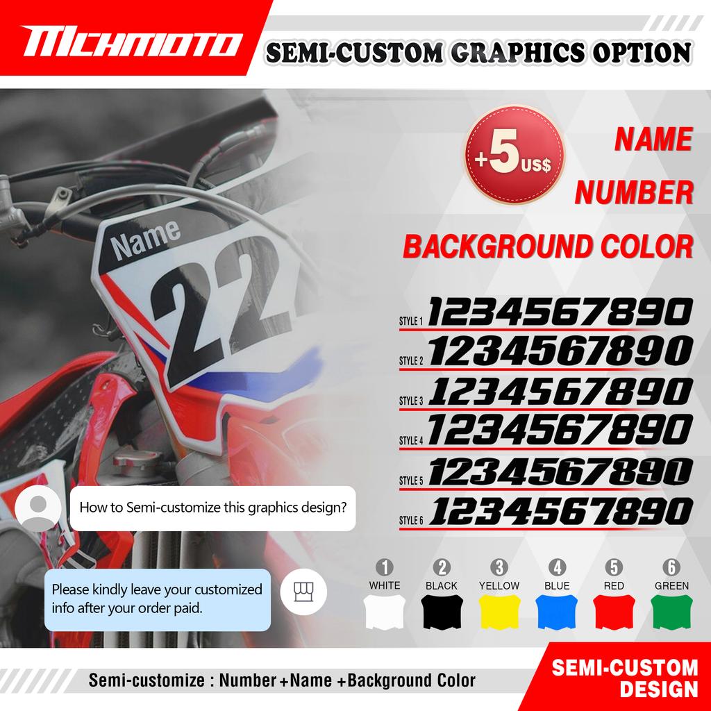 MCHMFG Full Graphics Decals Stickers Kits Background Number Name For SUZUKI DRZ400 SM S E DRZ 400 SM S E 2000-