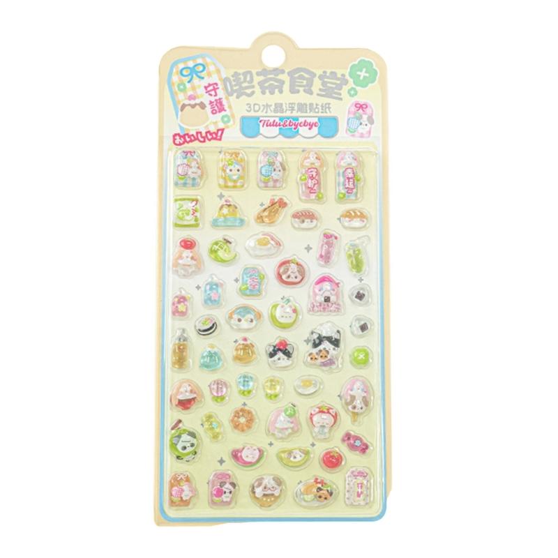 Cartoon Sticker 3D Stereoscopic Sticker Reward Sticker Bottle Sticker Decorative Sticker for Journal