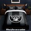 Set Biancheria da Letto Design Las Vegas Raiders 1 Copripiumino + 2 Federe Morbido Traspirante Biancheria da Letto per la Casa