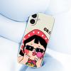 For iPhone 17 Case Cute Kid Pattern Printing Straight Edge TPU Phone Back Cover