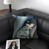 QQingyi ZenlessS Zone Zero Cushion Cover Natural Linen Organic Fabric DoubleSided Printing Sofa Home Decor Gift Pillow Case