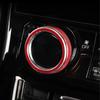 For Toyota Highlander -22 Red AC Knob Control & Rear Mirror Switch Ring Trim