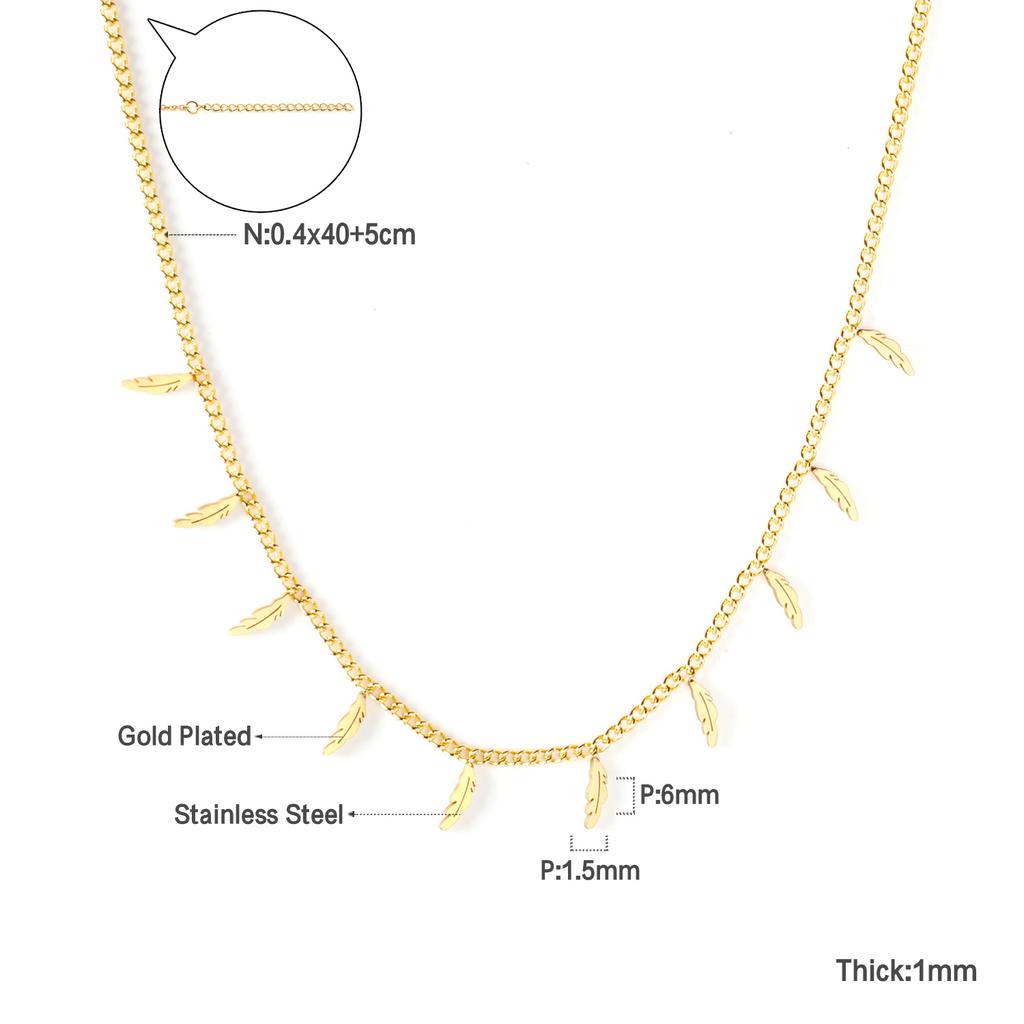 Woman Collier Golden Chains Necklaces Bohemia Star Heart Elegant Stainless Steel Jewelry Trendy