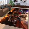 LOL game character printed flannel carpet, non-slip, suitable for bedroom, living room, and children's room decoration