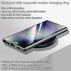 Do Samsung Galaxy S23 S22 Ultra/iphone 15 14 13 12 Pro Max Etui Magnetyczne ładowanie bezprzewodowe Stop metali 360° Pełny ekran przestrzenny Szklana osłona ochronna