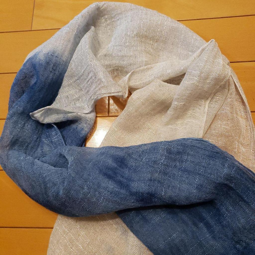 Used Indigo Gauze Stole