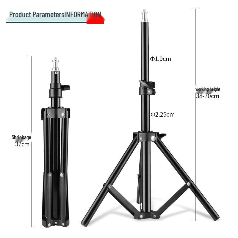 Professional Photography & Broadcast Floor Lamp Stand - Adjustable 70cm Floor & Flash Lamp Stand