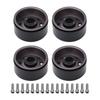 4 Pcs RC Car Wheel Hubs 1.9in Wear Resistance Iron RC Crawler Wheel Rims Hub Replacement for Axial