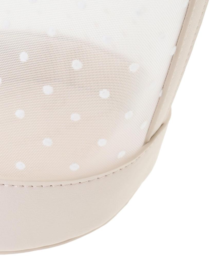 Maison de Fleur Damen Netz-Tüll-Handtasche, Schwarz