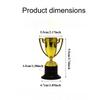 12pcs Elegant Golden Trophies Suitable for Party Awards, School Prizes,Golden/ Cups for Labor Day, Teacher's Day Gifts, Football
