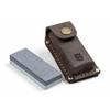 Husqvarna Zenoah Axe Whetstone #120/#320 (with Leather Case) 599674601 Blue, White, Brown