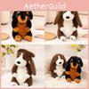 Realistic Dog Plush Toys Featuring Rottweiler And Basset Hound Styles For Gift