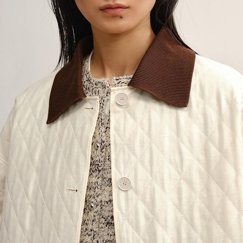 LESS Women's 2025 Autumn Loose Lapel Mid-Length Coat