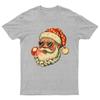 Cool Santa Claus Heart TShirt Unisex Gift Retro Seasonal Funny Xmas Unisexs a